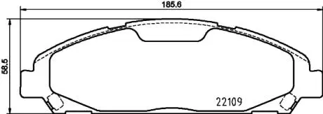 8DB355032991 HELLA FORD USA гальмівні колодки передн MUSTANG 17- HELLA підбір по vin на Brocar