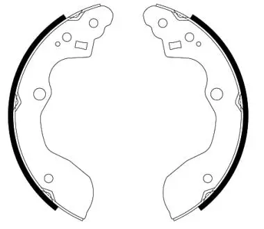 8DB355022581 HELLA SUZUKI Колодки гальмівні барабанні SX4 06- HELLA підбір по vin на Brocar