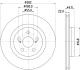 8DD355134381 HELLA PRO MAZDA Гальмівний диск передн. TOYOTA HELLA підбір по vin на Brocar