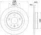 8DD355132631 HELLA PRO OPEL диск гальм. задн. INSIGNIA 17- HELLA підбір по vin на Brocar