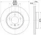 8DD355106551 HELLA PRO BMW диск гальмівний перед. E36/46 HELLA підбір по vin на Brocar