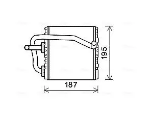 SUA6108 SUA6108 AVA Радіатор охолодження SUBARU FORESTER (1998) 2.0 SUBARU FORESTER (1998) 2.0 AVA COOLING підбір по vin на Brocar