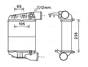 AIA4369 AIA4369 AVA Інтеркулер AUDI A4 B6 (2001) A4 1.8 T AUDI A4 B6 (2001) A4 1.8 T AVA COOLING підбір по vin на Brocar