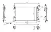 Радіатор двигуна Opel Corsa D 1.0-1.4i (06-14)  (HART) 608 327