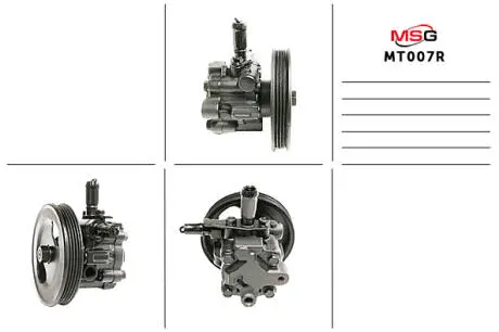 MT007R Насос ГУР відновлений Mitsubishi L200 96-06 MSG подбор по vin на Brocar