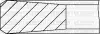 YENMAK Комплект поршневих кілець (на 1 поршень) RENAULT Master 2.8 dTI 98- (94.4/STD) (2.5/2/2.5) 91-09691-000