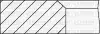 YENMAK Комплект поршневих кілець (на 1 поршень) RENAULT TRAFIC 1.9DcI 01- (80/STD) (2.5/2/3) 91-09165-000