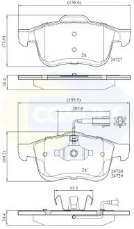 CBP12032 CBP12032 Comline - Гальмівні колодки до дисків COMLINE подбор по vin на Brocar
