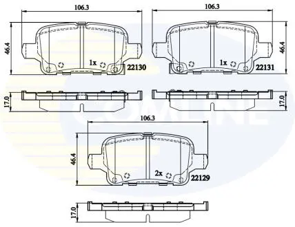 CBP32307 CBP32307 Comline - Гальмівні колодки до дисків COMLINE подбор по vin на Brocar