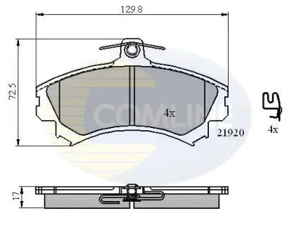 CBP31304 CBP31304 Comline - Гальмівні колодки до дисків COMLINE подбор по vin на Brocar