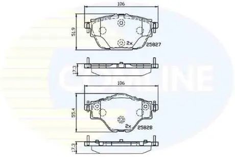 CBP32235 CBP32235 Comline - Гальмівні колодки до дисків COMLINE підбір по vin на Brocar