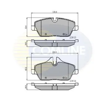 CBP01531 CBP01531 Comline - Гальмівні колодки до дисків COMLINE підбір по vin на Brocar