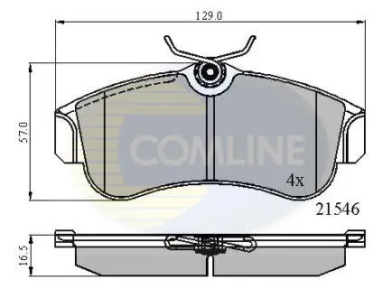 CBP0566 CBP0566 Comline - Гальмівні колодки до дисків COMLINE підбір по vin на Brocar