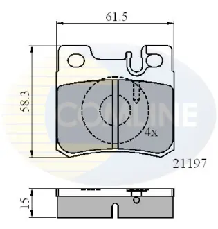 CBP0226 CBP0226 Comline - Гальмівні колодки до дисків COMLINE подбор по vin на Brocar