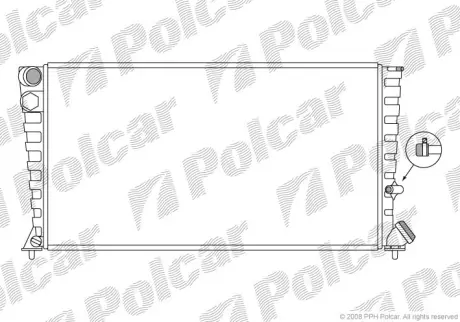 5708082 Радіатори охолодження, 306 (7B, N3, N5), 04 POLCAR підбір по vin на Brocar