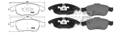 71175AAP Гальмівні колодки дискові перед. Citroen C4 Picasso 1.8i 16V/1.6HDI 07- APLUS підбір по vin на Brocar