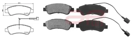 71255BAP Колодки тормозные задние Fiat Ducato (250_) (07/06-12/11) APLUS подбор по vin на Brocar