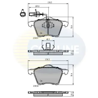 CBP1885 CBP1885 Comline - Гальмівні колодки до дисків COMLINE подбор по vin на Brocar