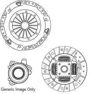 CK1020663 Комплект зчеплення з вижимним SX4/SEDICI 1.6 16V 06-14 (200mm) NATIONAL подбор по vin на Brocar