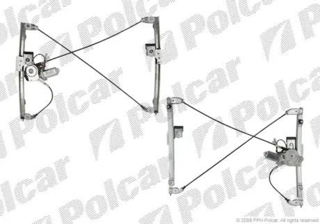 6713PSE1 Склопідйомник електричний, vw CADDY II, 95- POLCAR підбір по vin на Brocar