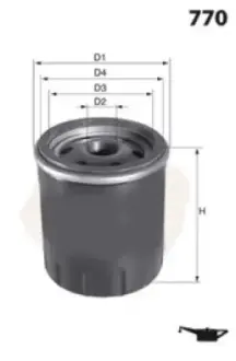 ELH4536 ELH4536 Фільтр оливи MECAFILTER подбор по vin на Brocar