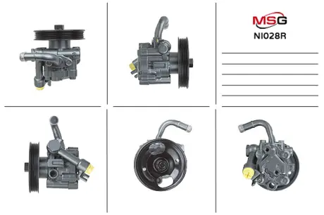 NI028R Насос ГУР відновлений Renault Latitude 10-15, Nissan Teana 03-08, Nissan Murano 02-08 MSG підбір по vin на Brocar
