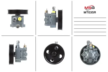 MT035R Насос ГУР відновлений Mitsubishi Galant 04-12 MSG підбір по vin на Brocar