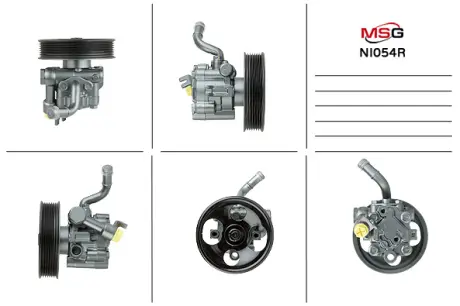 NI054R Насос ГУР відновлений Nissan Pathfinder R51 04-14 MSG підбір по vin на Brocar