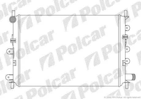 320608A5 Радіатор POLCAR підбір по vin на Brocar