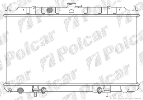 2755087 Радіатор SENTRA (B15), 00-06 POLCAR підбір по vin на Brocar