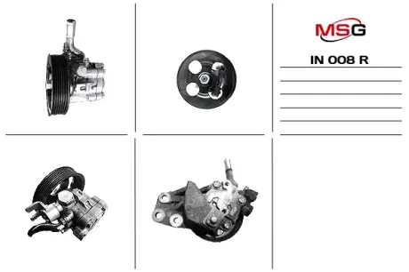 IN008R Насос ГУР відновлений Infiniti FX/QX70 08-17 MSG підбір по vin на Brocar