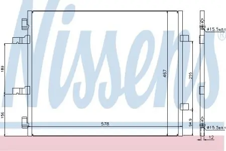 40201 Радіатор кондиціонера NISSENS підбір по vin на Brocar