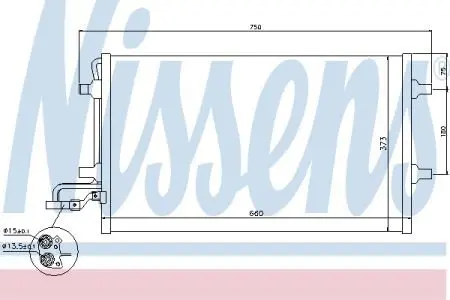40154 Радiатор кондицiонера NISSENS підбір по vin на Brocar