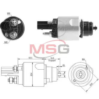 ZM3498 Реле втягуюче стартера ZM купити з гарантією на Brocar ZM3498 Реле втягуюче стартера ZM підбір по vin на Brocar