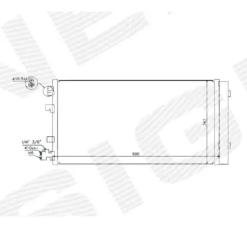 RC940160Q РАДИАТОР КОНДИЦИОНЕРА, RENAULT MEGANE III, 10.08 - 11.13 SIGNEDA підбір по vin на Brocar