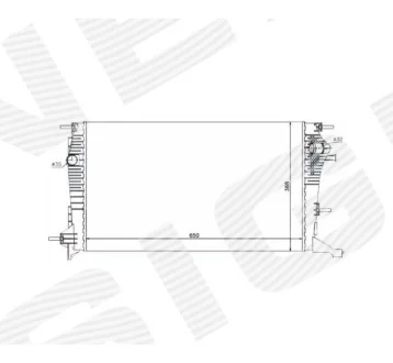 RA637607 РАДИАТОР, RENAULT FLUENCE, 01.10 - 01.13 SIGNEDA підбір по vin на Brocar